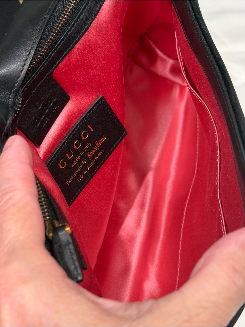 Gucci 110 th anniversary Black Velvet Dionysus Embroidered Shoulder Bag - Picture 9 of 13